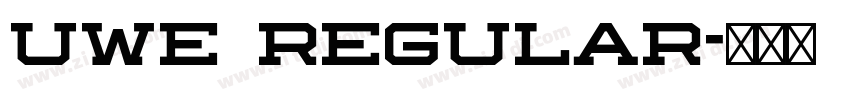 uwe Regular字体转换